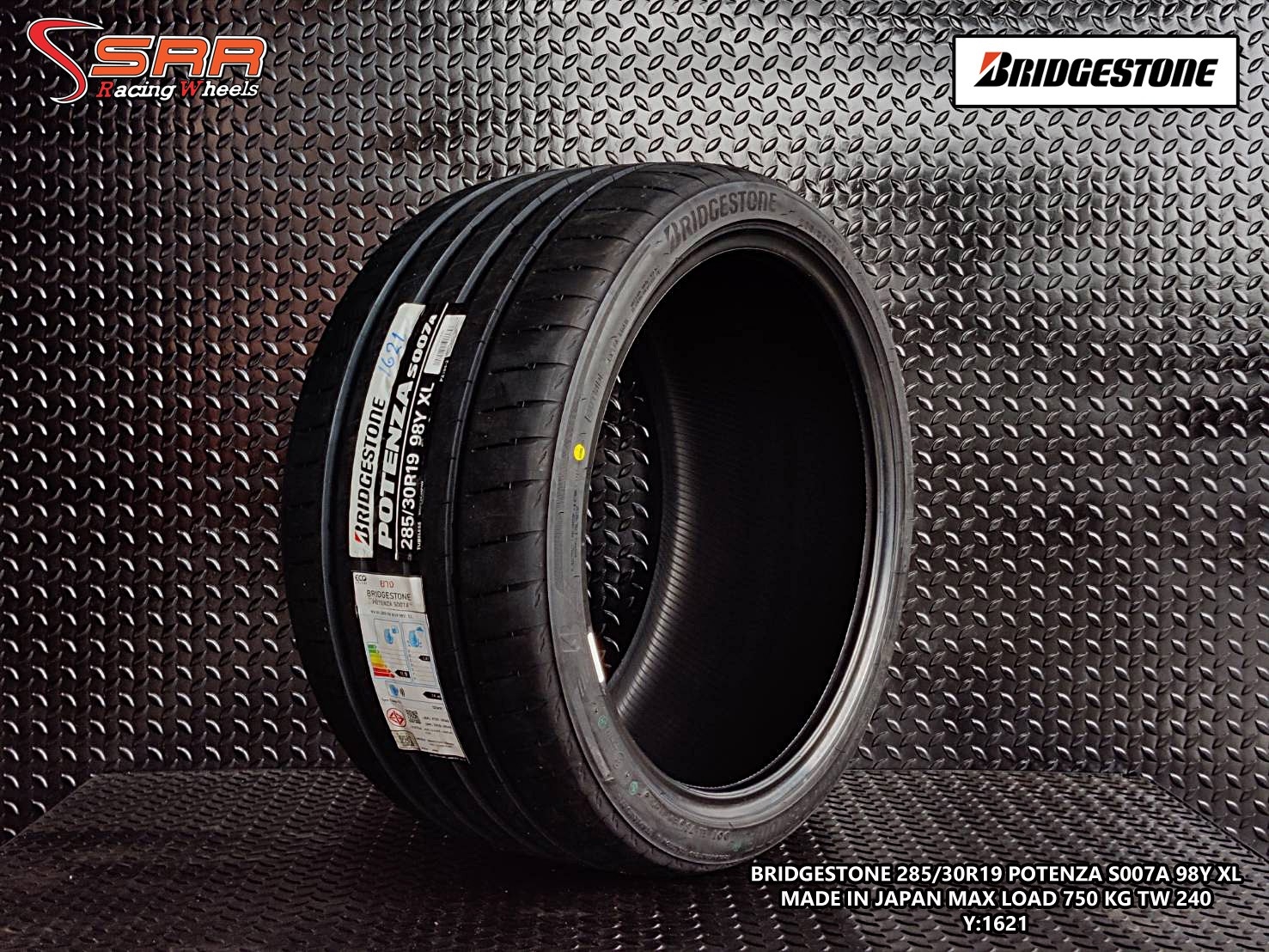 BRIDGESTONE 285/30R19 S007A ปี2021 ราคาถูก