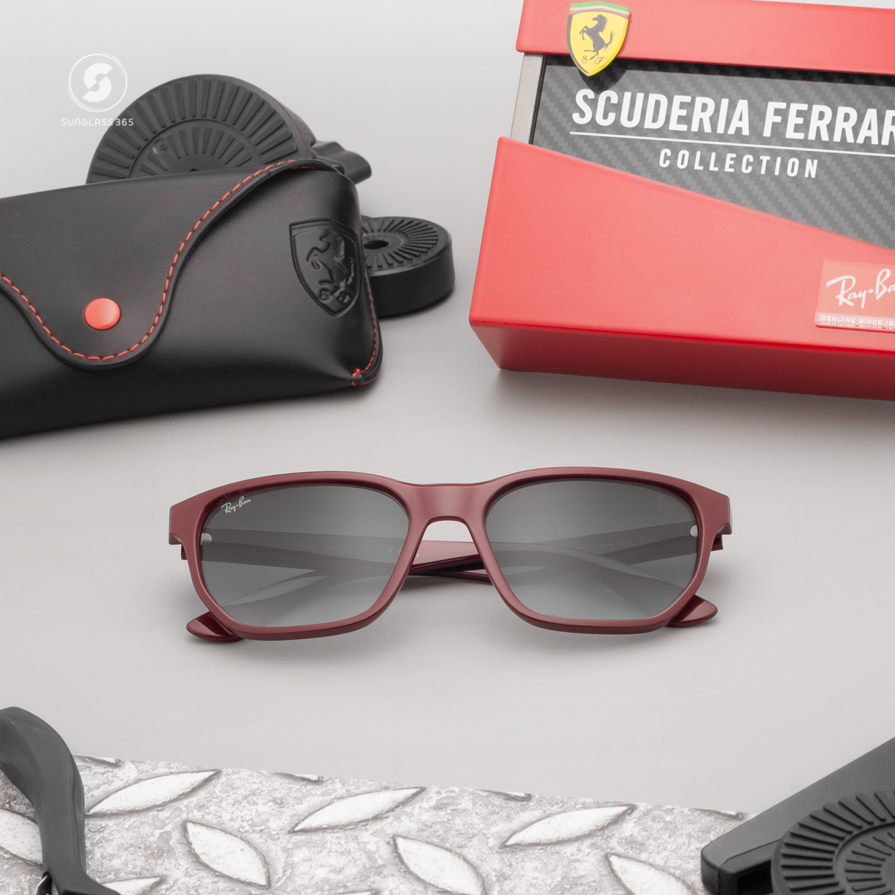 Ray-Ban RB4404M F68511 Dark Red