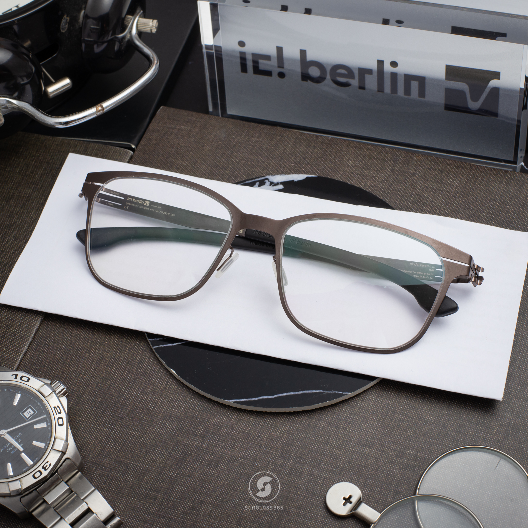 กรอบแว่น IC BERLIN Karsten B. Teak