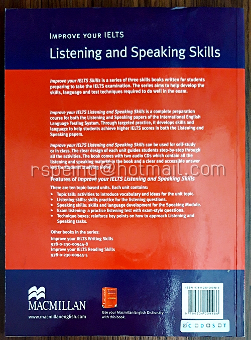 Improve Your IELTS : Listening and Speaking Skills (with 2 CDs)