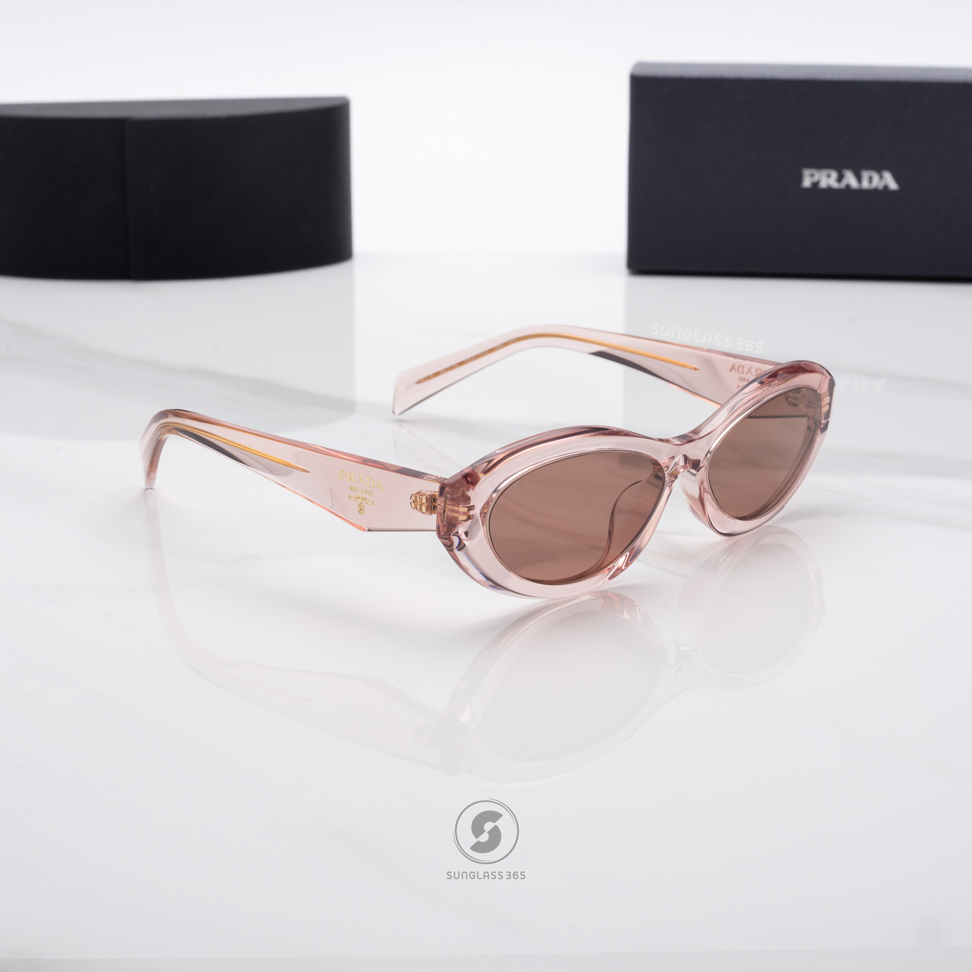 PRADA Symbole PR26ZSF 19Q10D Transparent Peach