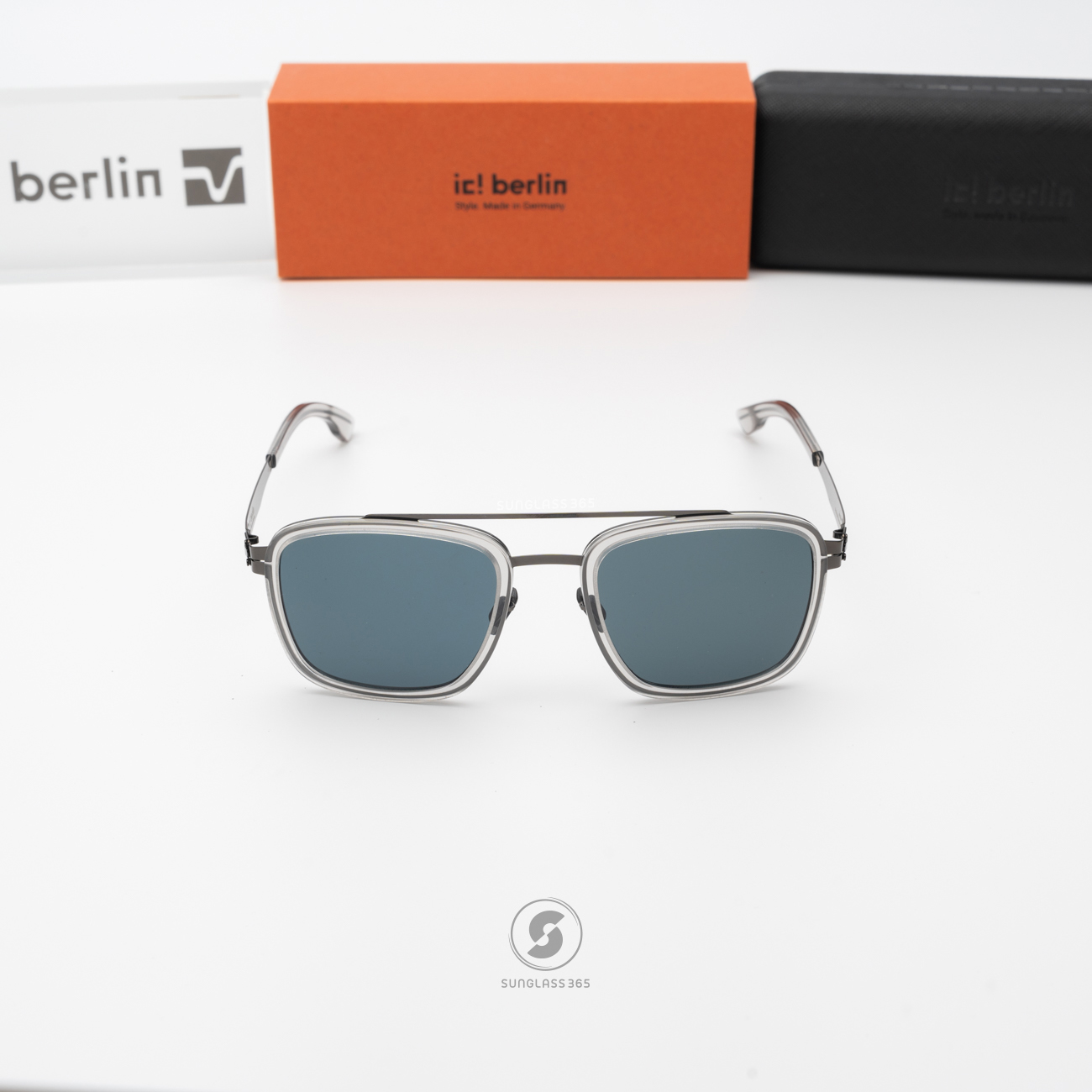 แว่นกันแดด IC BERLIN Jacob Sky Grey HD Gunmetal