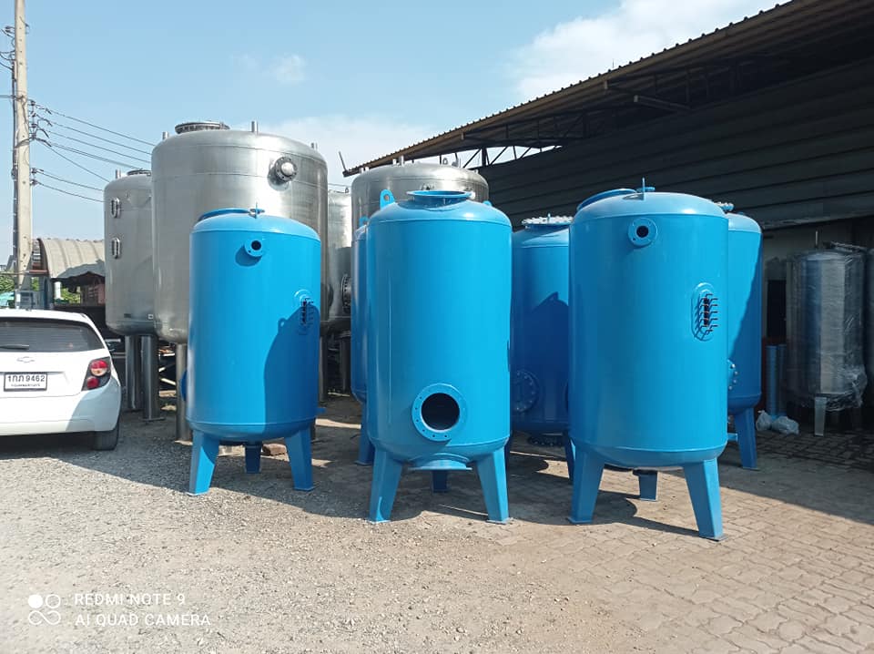 ถังกรองน้ำแบบเหล็ก สำหรับกรองน้ำบาดาลและประปา