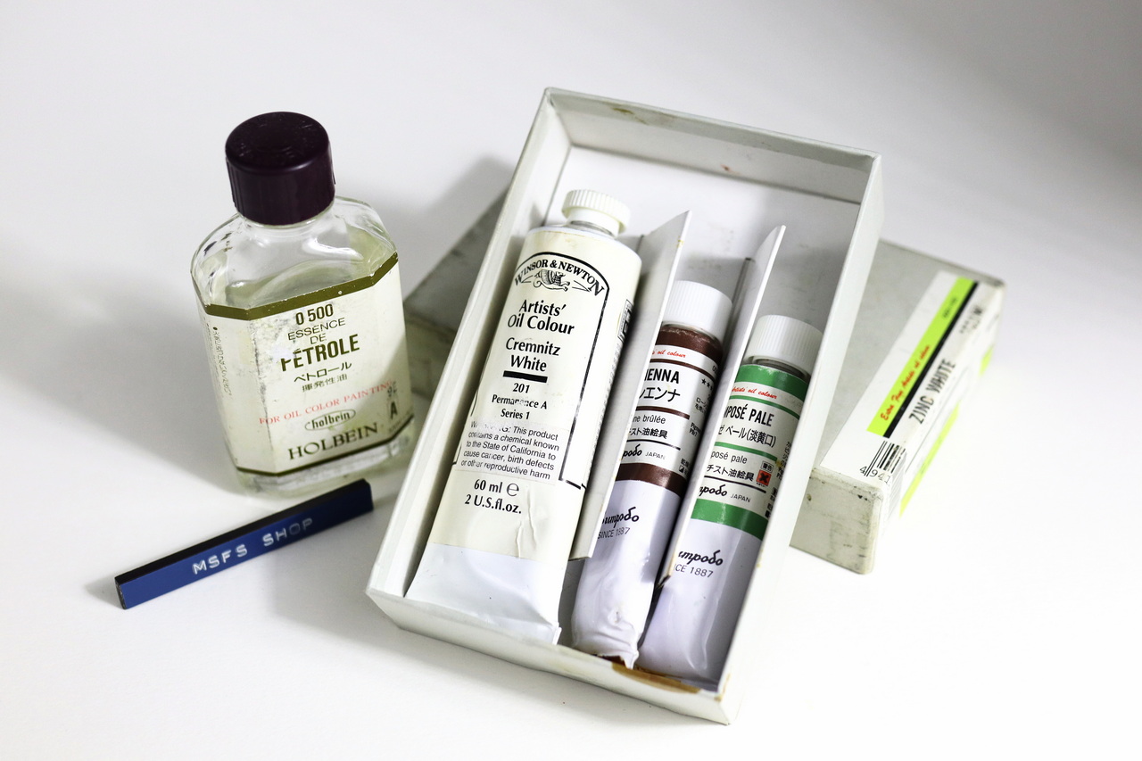 [Vintage] Winsor & Newton Artists' Oil Colour "Cremnitz White" Discontinued ชุดสีวาดภาพของเก่า เลิกผลิต
