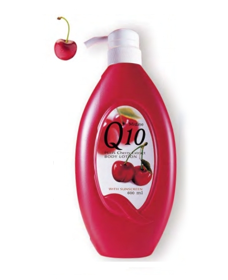 Mistine Q10 Plus Cherry Extract Body Lotion 600 ml. / มิสทีน คิวเทน พลัส เชอรี่ เอ็กซ์แทร็คท์ ขนาด 600 มล.
