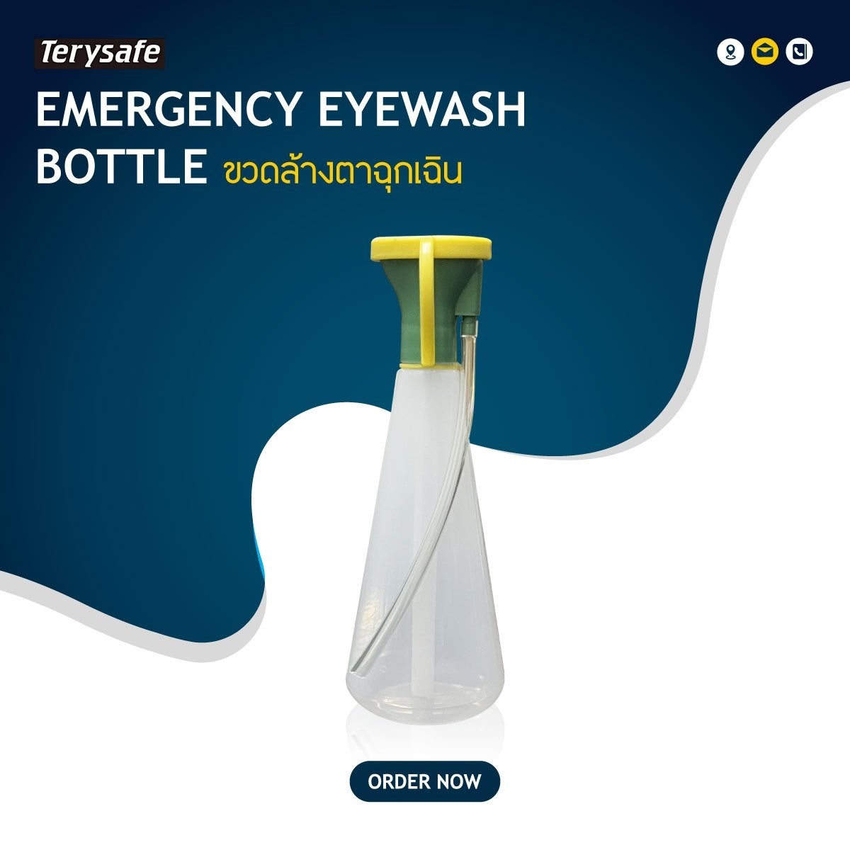 EMERGENCY EYEWASH BOTTLE Model. EW6