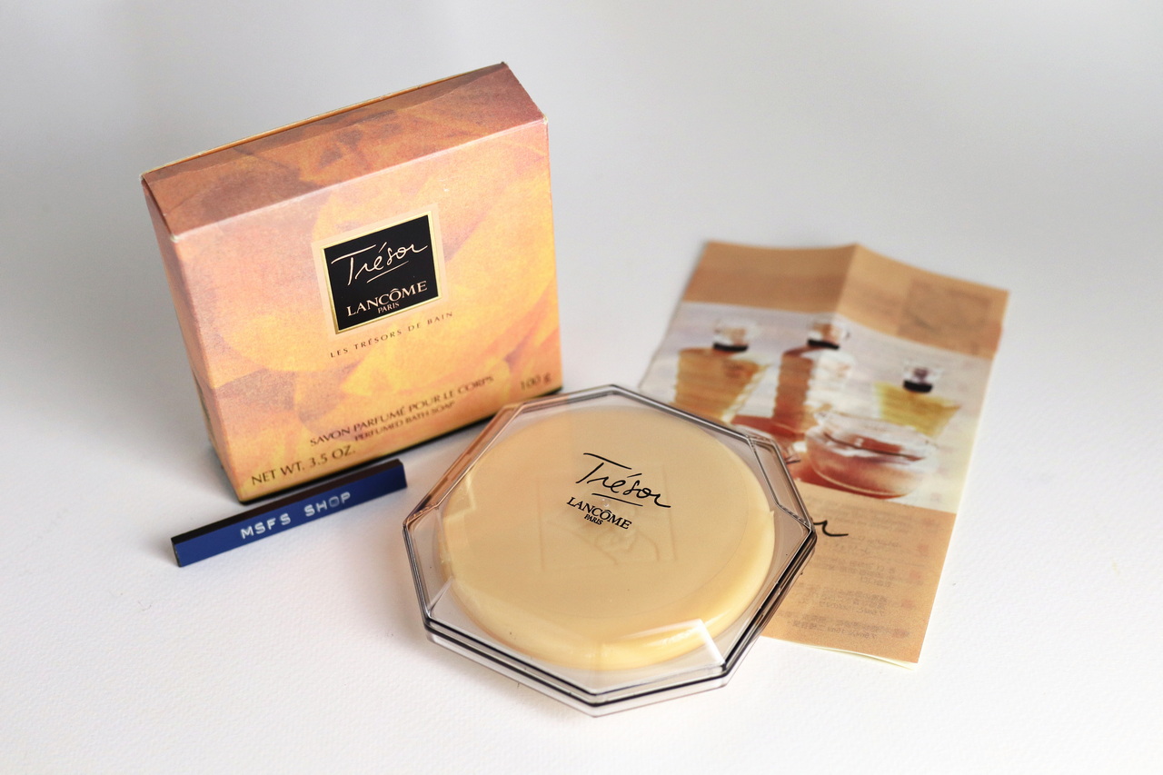 [Vintage] Lancome Tresor Perfumed Bath Soap 100g สบู่ก้อนพร้อมกล่องสบู่