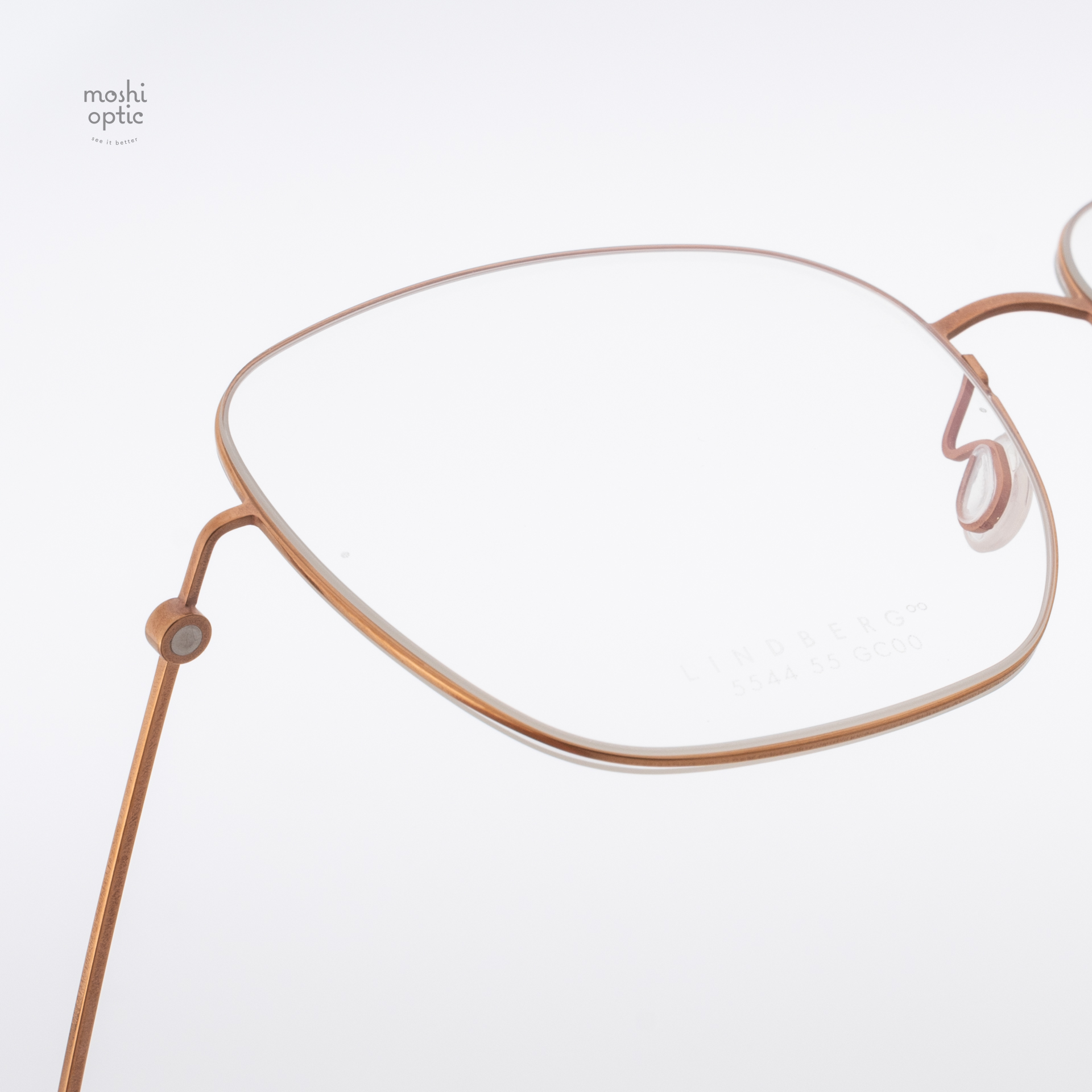 แว่นสายตา Lindberg Thintanium 081 1505L 5544 T850 PU15