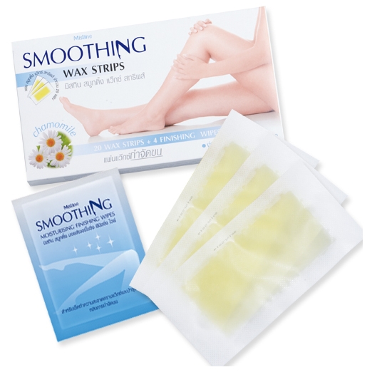 Mistine Smoothing Wax Strips / แผ่นแวกซ์กำจัดขน มิสทีน สมูทติ้ง แว๊กซ์ สทริพส์ (20 แผ่น)