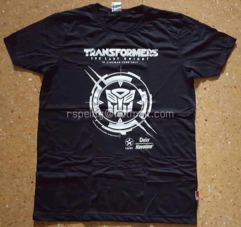 เสื้อยืดสีดำจากภาพยนตร์ Transformer : The Last Knight
