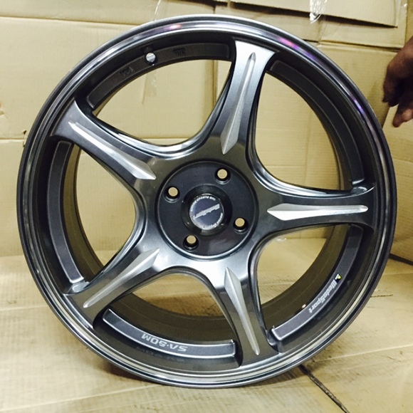 #แนะนำล้อแฟชั่น #คุณภาพจากโรงงาน #ราคาสุดคุ้ม 186 17x7.0 +45 4x100 GUN ME TAL/WINDOW&SPOKE MACHINED