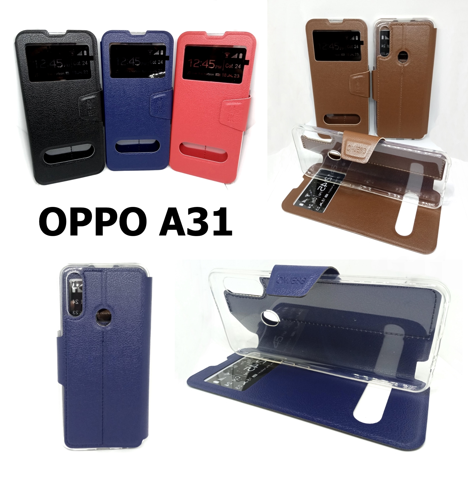 เคสพับ OPPO A31 - เคสฝาพับ โชว์เบอร์ ตั้งได้