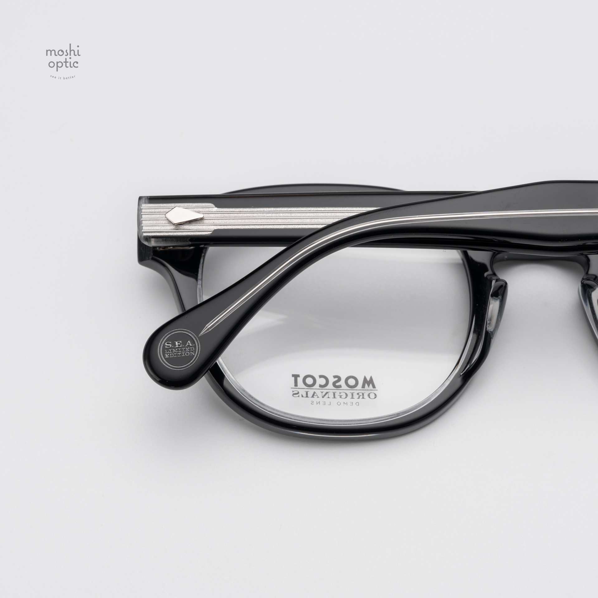 แว่นสายตา Moscot Lemtosh LTD WDA Onyx Black Crystal