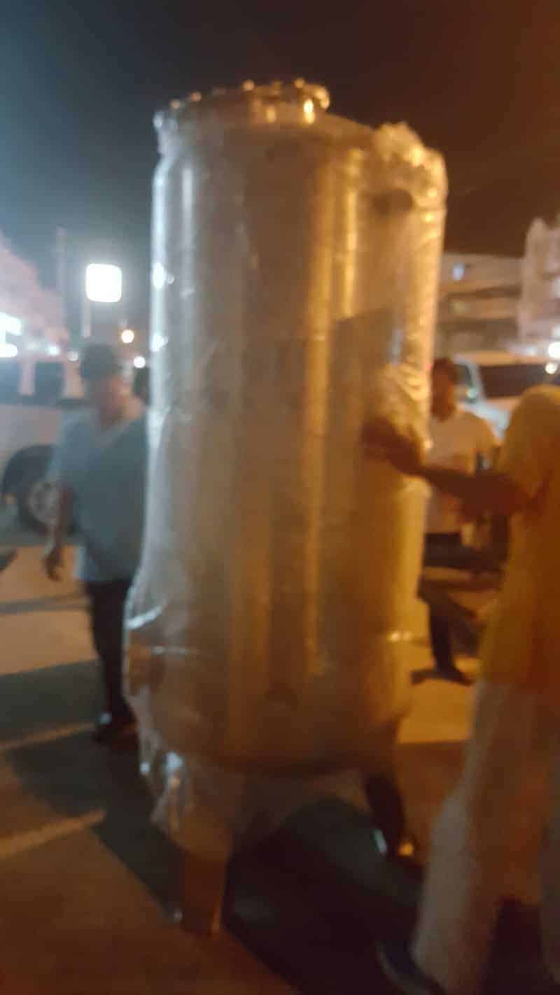 ถังกรองสแตนเลส20นิ้วสูง120หนา2mm.