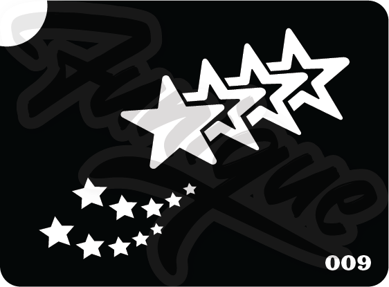 SET 8 Stencil บล็อกสติกเกอร์ รอยสักกากเพชร เพ้นท์กากเพชร กลิตเตอร์ Funique สติ๊กเกอร์ แบบลาย DIY งานประดิษฐ์