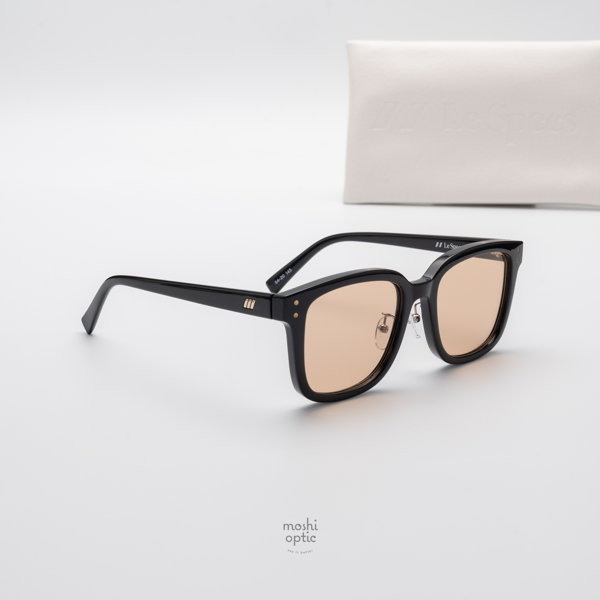 แว่นกันแดด Le Specs LWF2552269 LE DOMINO Black Latte Tint