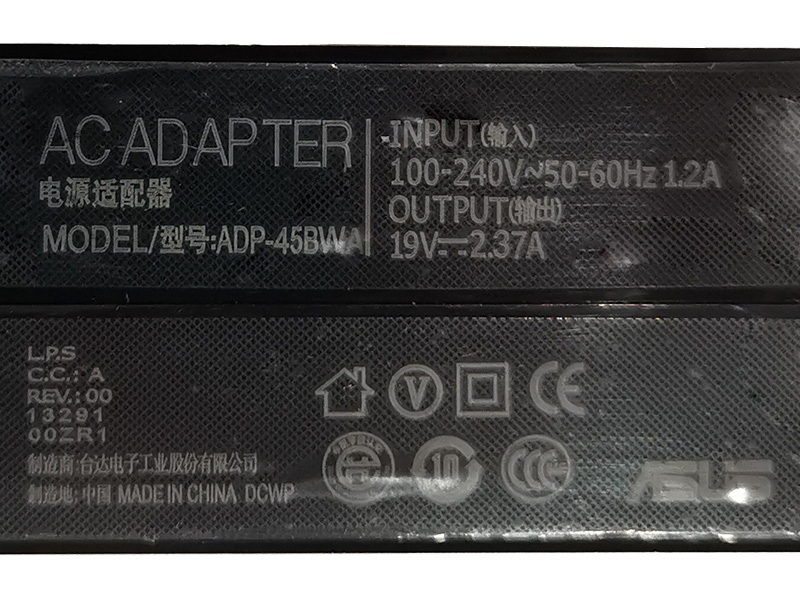 ใหม่ สายชาร์จ Asus 45W 4.0 คุณภาพดี มีประกัน ราคา พิเศษ Adapter ADP-45BWA 19V 2.37A 4.0 Original Adapter Asus 45W 4.0 ลด ราคา
