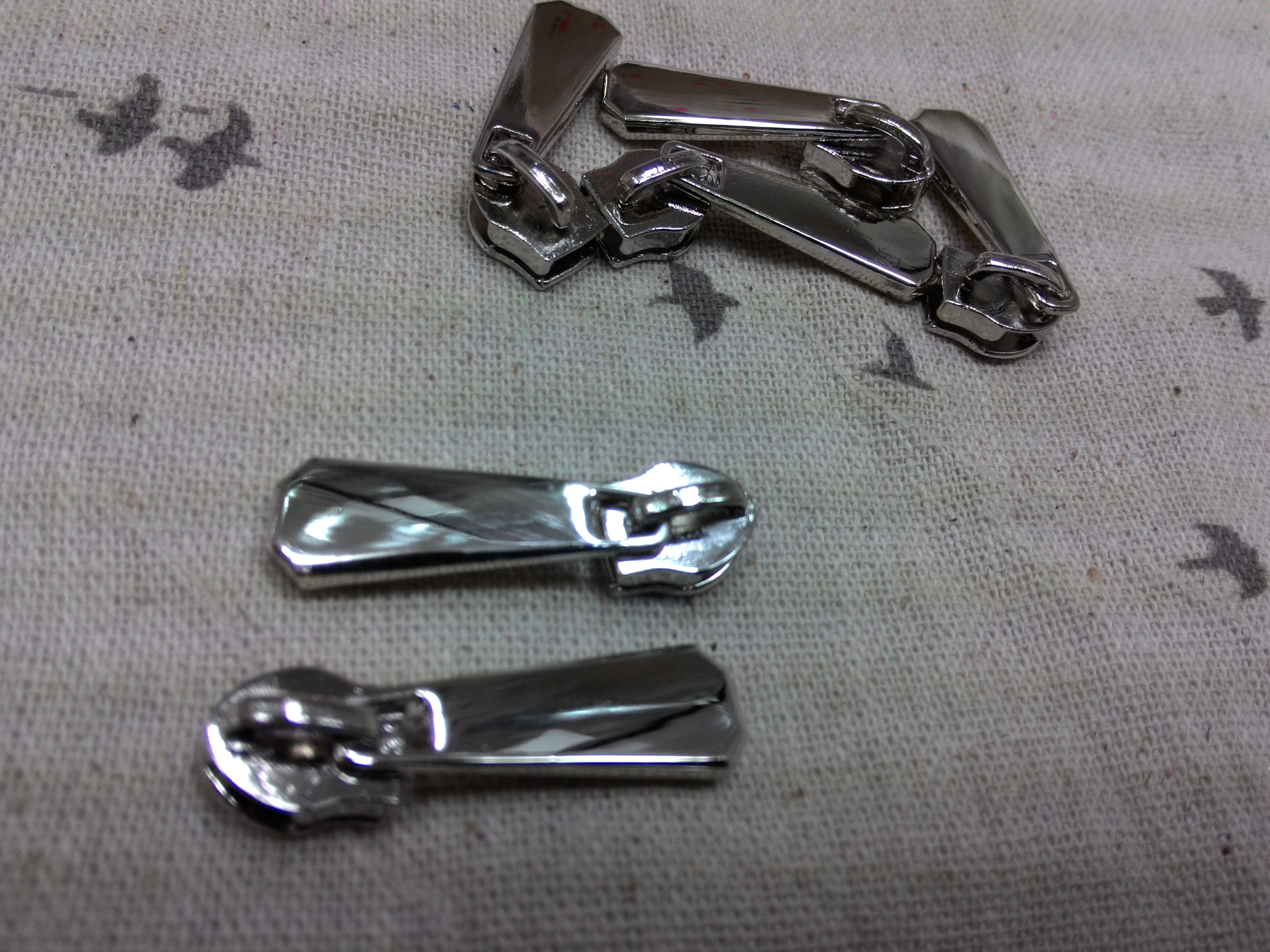 หัวซิบหยดน้ำ เงิน