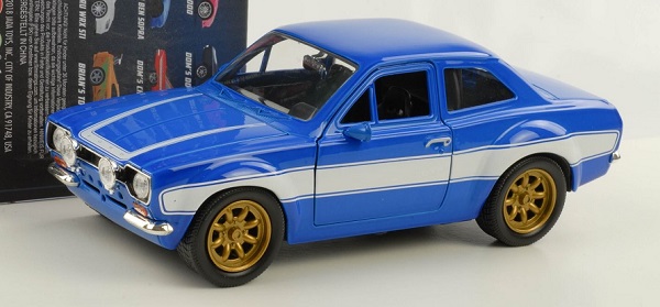 พรีออเดอร์ Jada โมเดลรถ โมเดลรถยนต์ ฟาส "Fast" Brians Ford Escort Rs 2000 สเกล 1:24