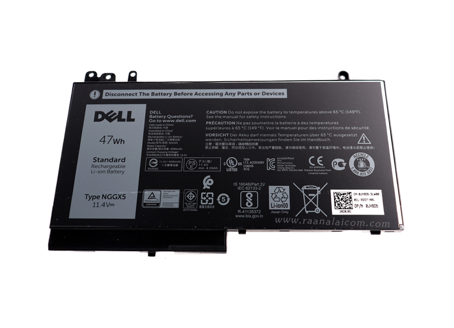 Battery Dell Latitude E5470 Original NGGX5 ลด ราคา พิเศษ แบตเตอรี่ โน๊ตบุ๊ค Dell Latitude E5470 47Whr ตรงรุ่น