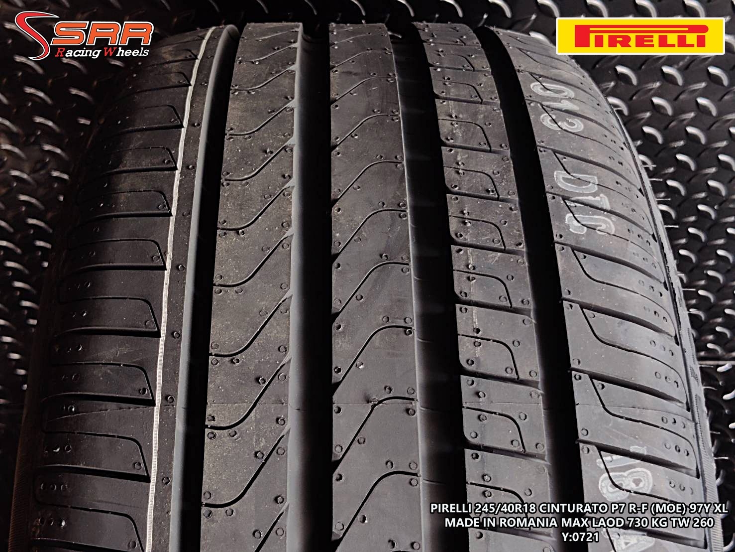 PIRELLI CINTURATO P7 RUNFLAT (MOE) 245-40-18 ปี 2021 ราคาถูก