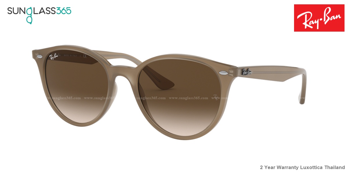Ray-Ban Round RB4305F 616613 Brown Gradient Dark Brown
