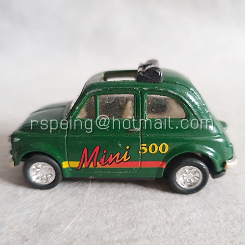 รถโมเดลโลหะ MINI 500 สีเขียว