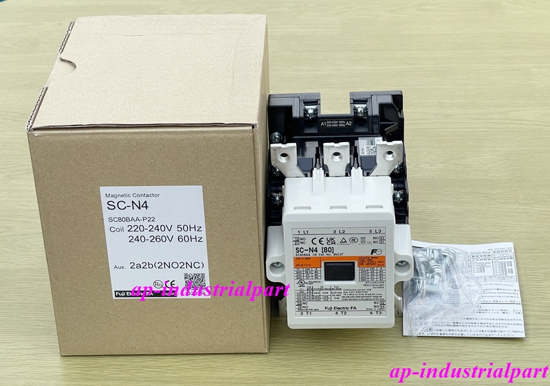 FUJI SC-N4 80A แมกเนติก คอนแทคเตอร์ COIL 220 สินค้าใหม่