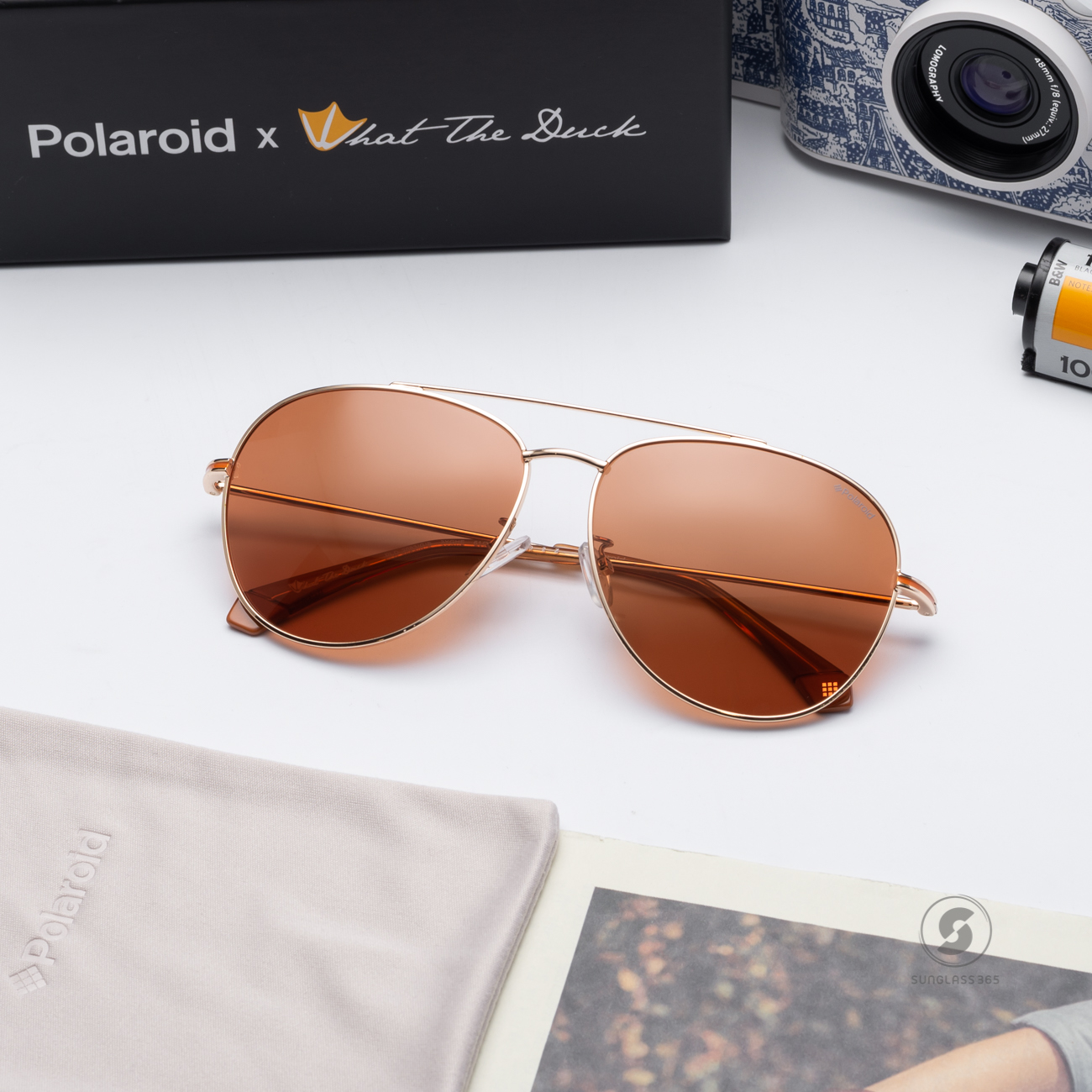 แว่นกันแดด Polaroid x What The Duck PLD2083/G/S 3YGHE Light Gold
