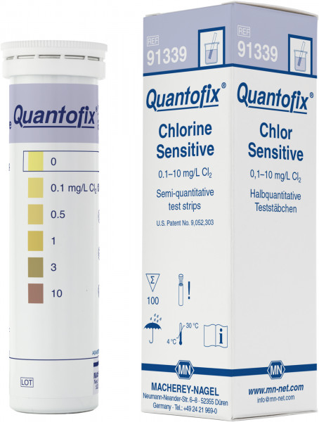 QUANTOFIX® Chlorine Sensitive test strips 91339 กระดาษทดสอบคลอรีนทั้งหมด