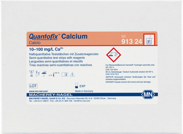 QUANTOFIX® Calcium /60 91324 กระดาษทดสอบแคลเซียม