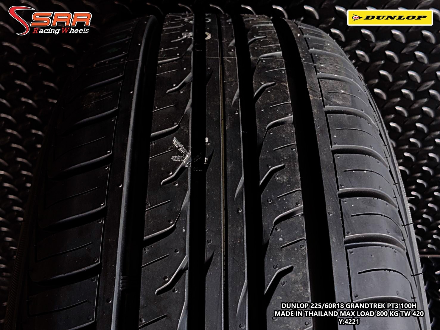 DUNLOP GRANDTREK PT3 225/60R18 ปี2021 ราคาถูก