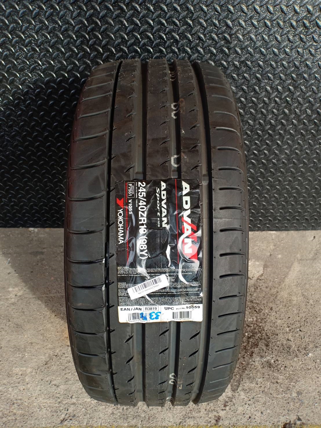 มาใหม่ ยางญี่ปุ่น YOKOHAMA ADVAN SPORT V105 245/40-19 ยางปี18 ลดราคาพิเศษ