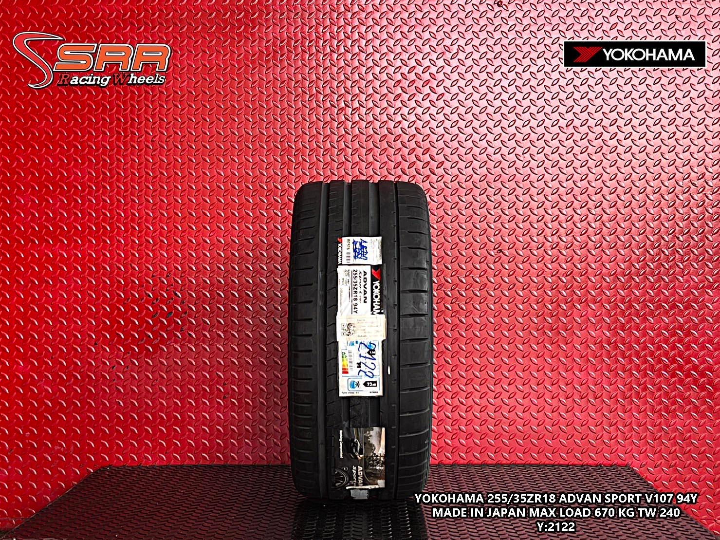 YOKOHAMA V107 255/35ZR18 ปี2022