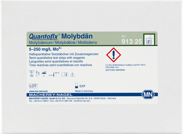 QUANTOFIX® Molybdenum 91325 กระดาษทดสอบโมลิบดีนัม