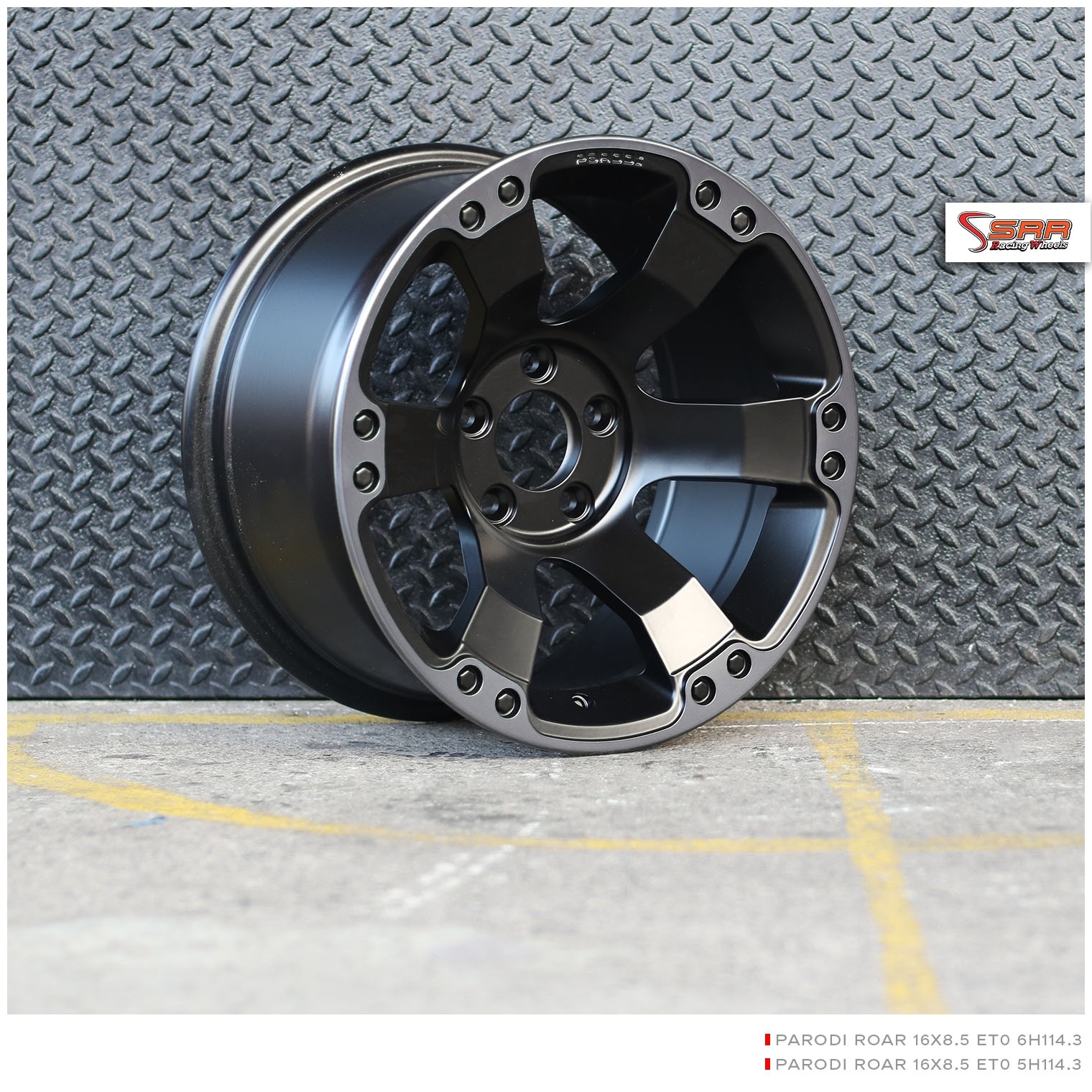 PARODI ROAR โรอาร์ ขอบ16 ทุกสี ล้อพร้อมยาง HANKOOK MT