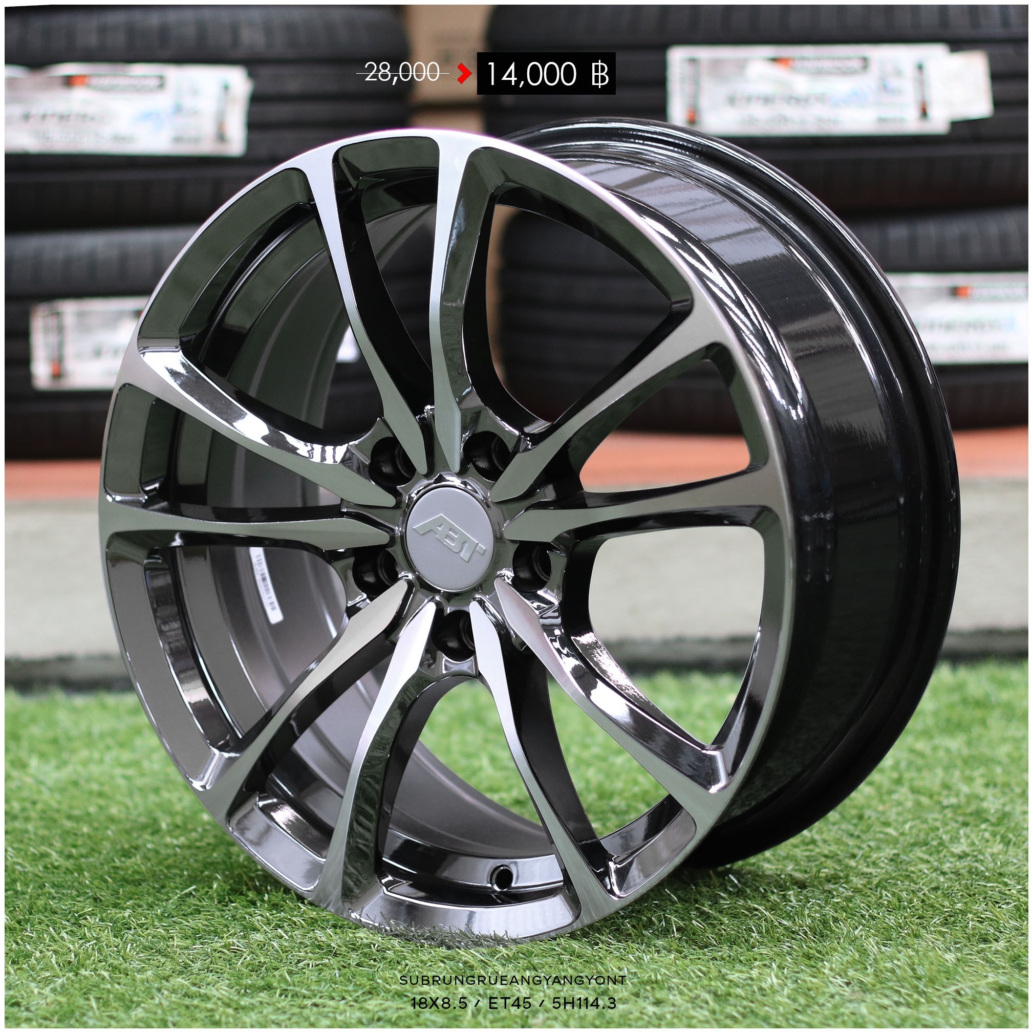 ล้อใหม่ โปรโมชั่น ล้อใหม่ขอบ18 ชุด12000 ปกติ 24000