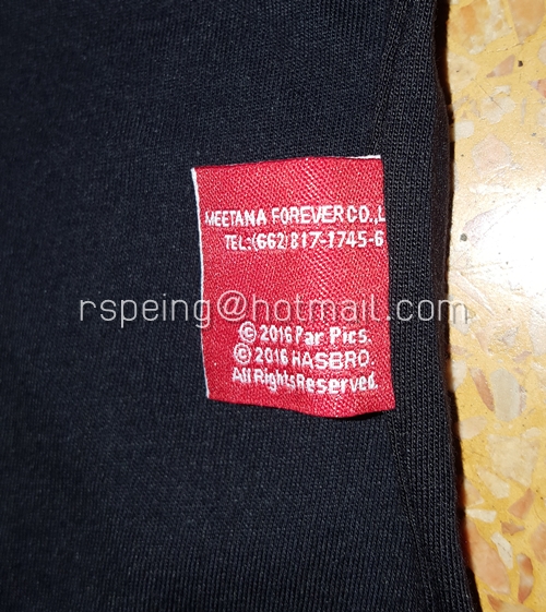 เสื้อยืดสีดำจากภาพยนตร์ Transformer : The Last Knight