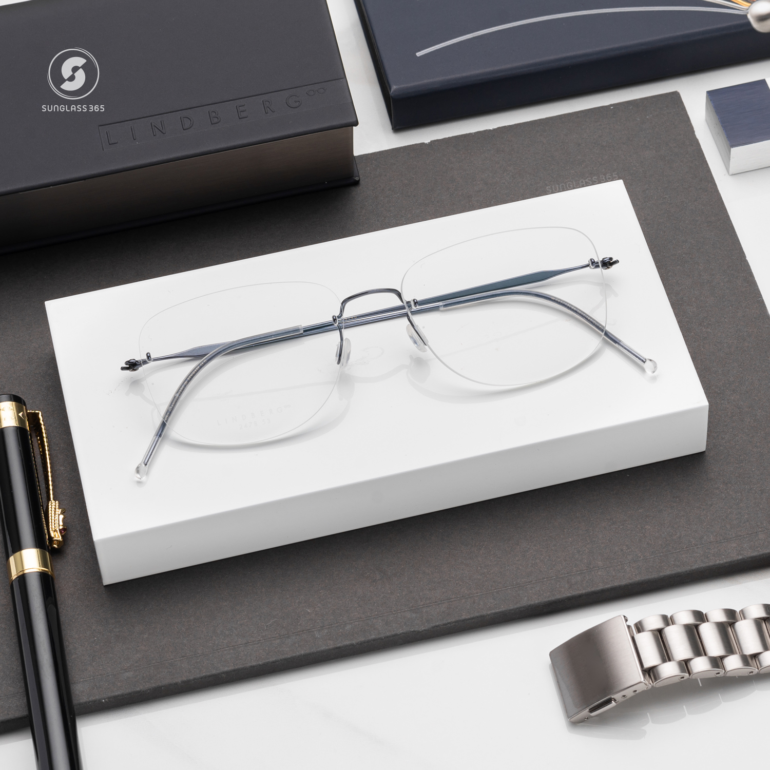 แว่นสายตา Lindberg Spirit Titanium SPI2478W 13C86 085 T611 PU16
