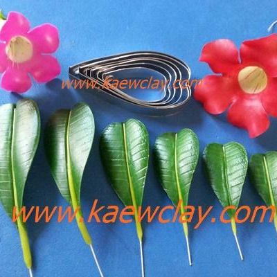 พิมพ์ตัดดอก+ใบชวนชม(Aluminum mold cutter Desert Rose; Impala Lily; Mock Azalea.)