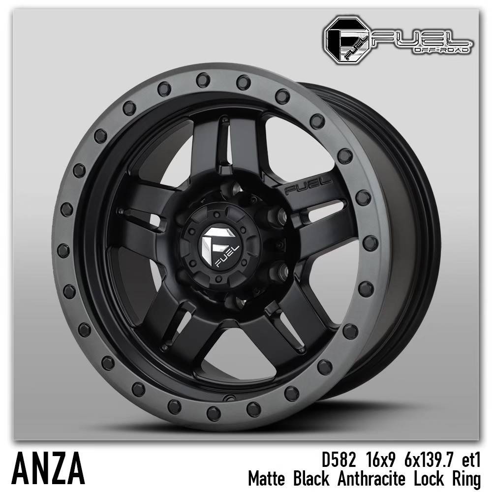 ล้อ USA. แท้ FUEL ANZA D582 16x9 6x139.7 ET+1