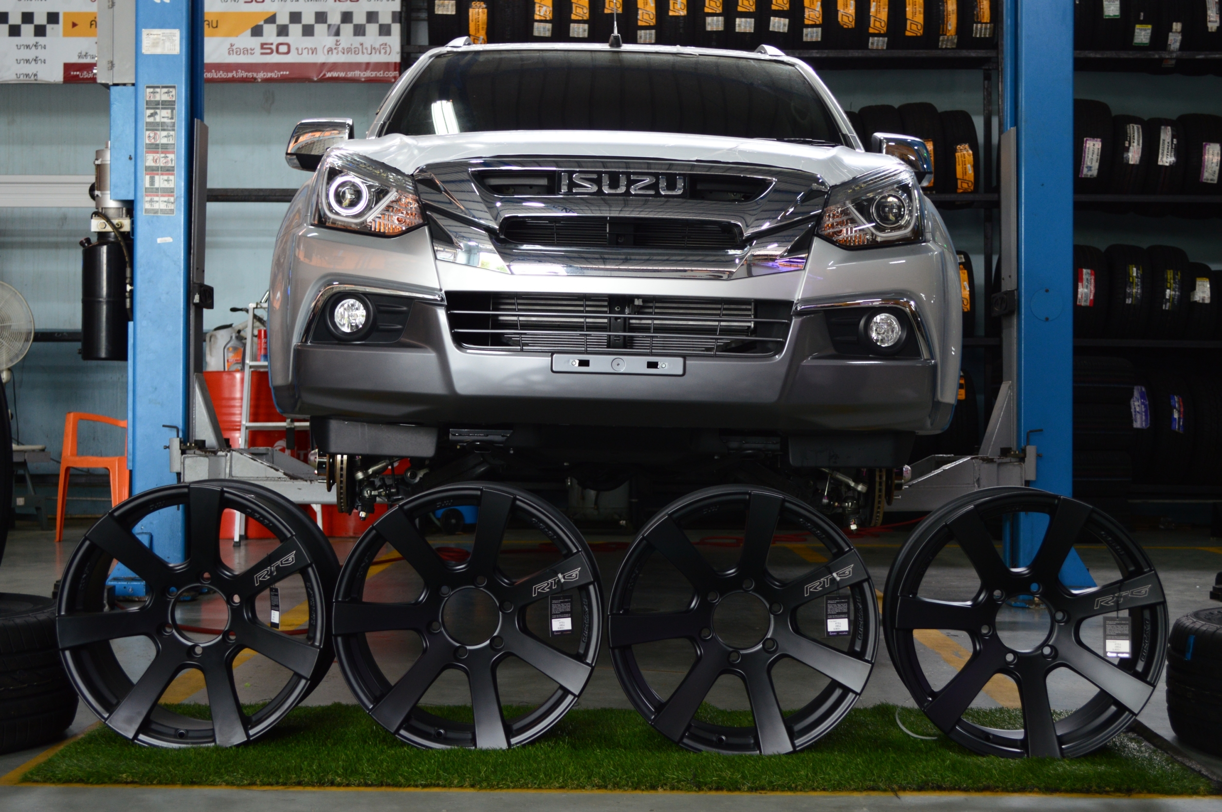 ล้อแท้ LENSO RTG ขอบ18พร้อมยางFALKEN ราคาถูก