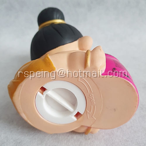 กระปุกออมสิน ธนาคารออมสิน เด็กหญิงไทยมัดจุก