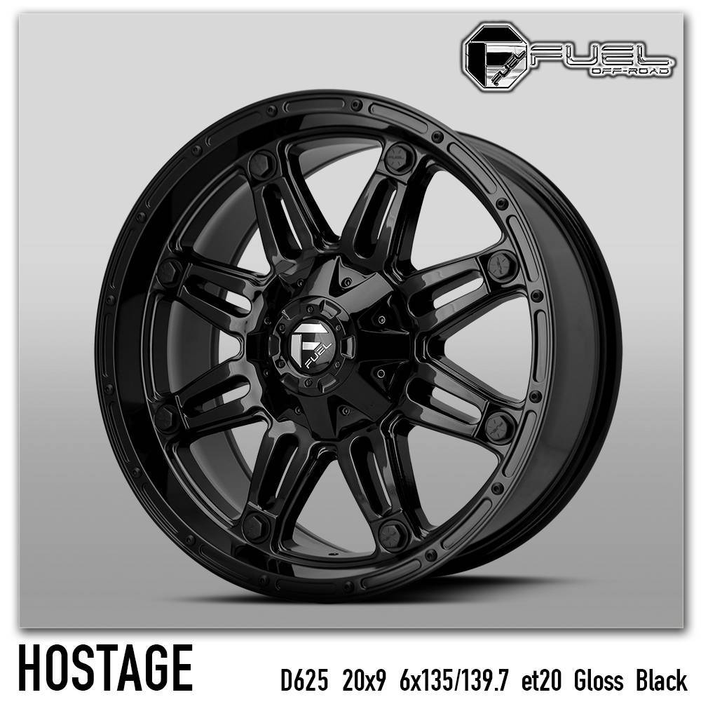 ล้อแม็ก USA. แท้ FUEL HOSTAGE D625 20x9 6x139.7 ET+20 ราคาพิเศษ