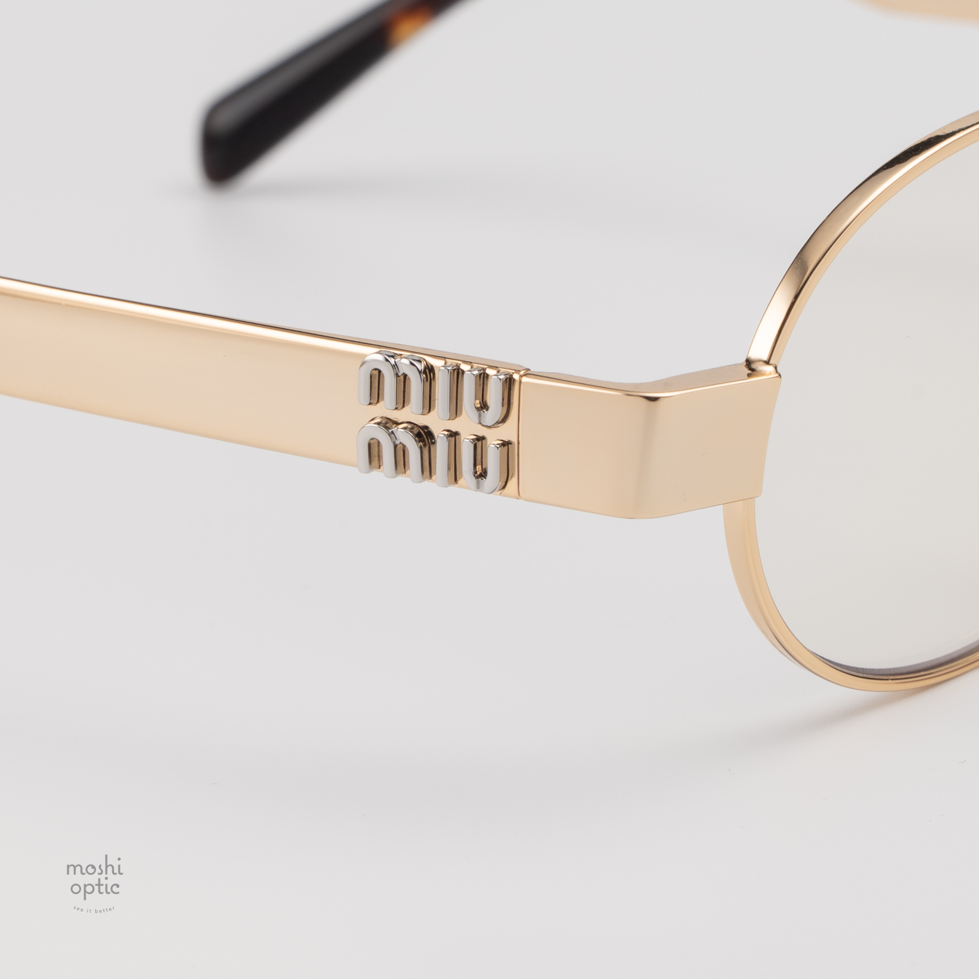 แว่นกันแดด Miu Miu Glimpse MUB51S 5AK10W Gold Blue-violet  display picture 3