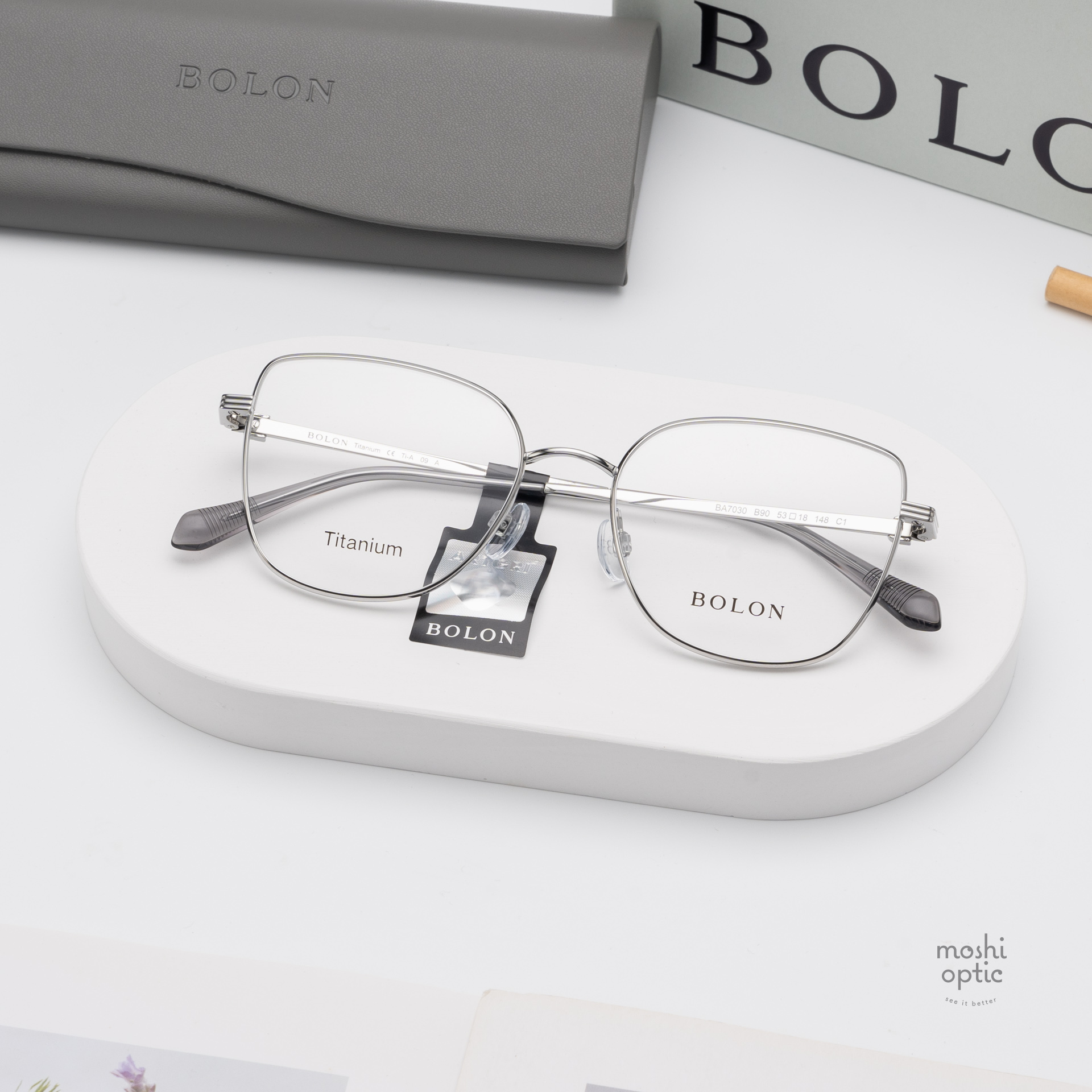 แว่นสายตา BOLON รุ่น Riga BA7030 B90 Silver