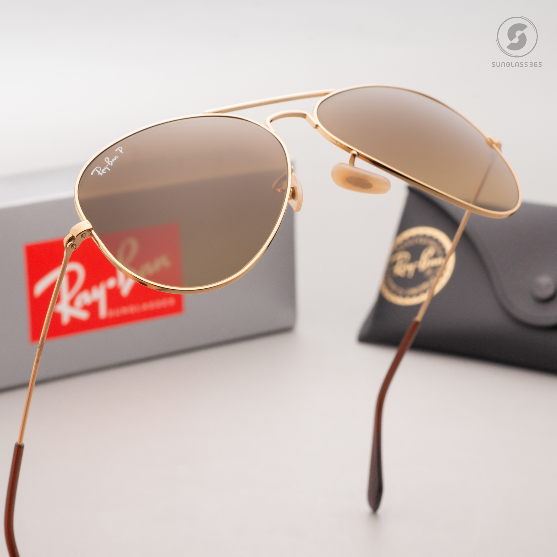 Ray Ban Aviator RB3025 001/M2 Crystal Polarized Brown Gradient