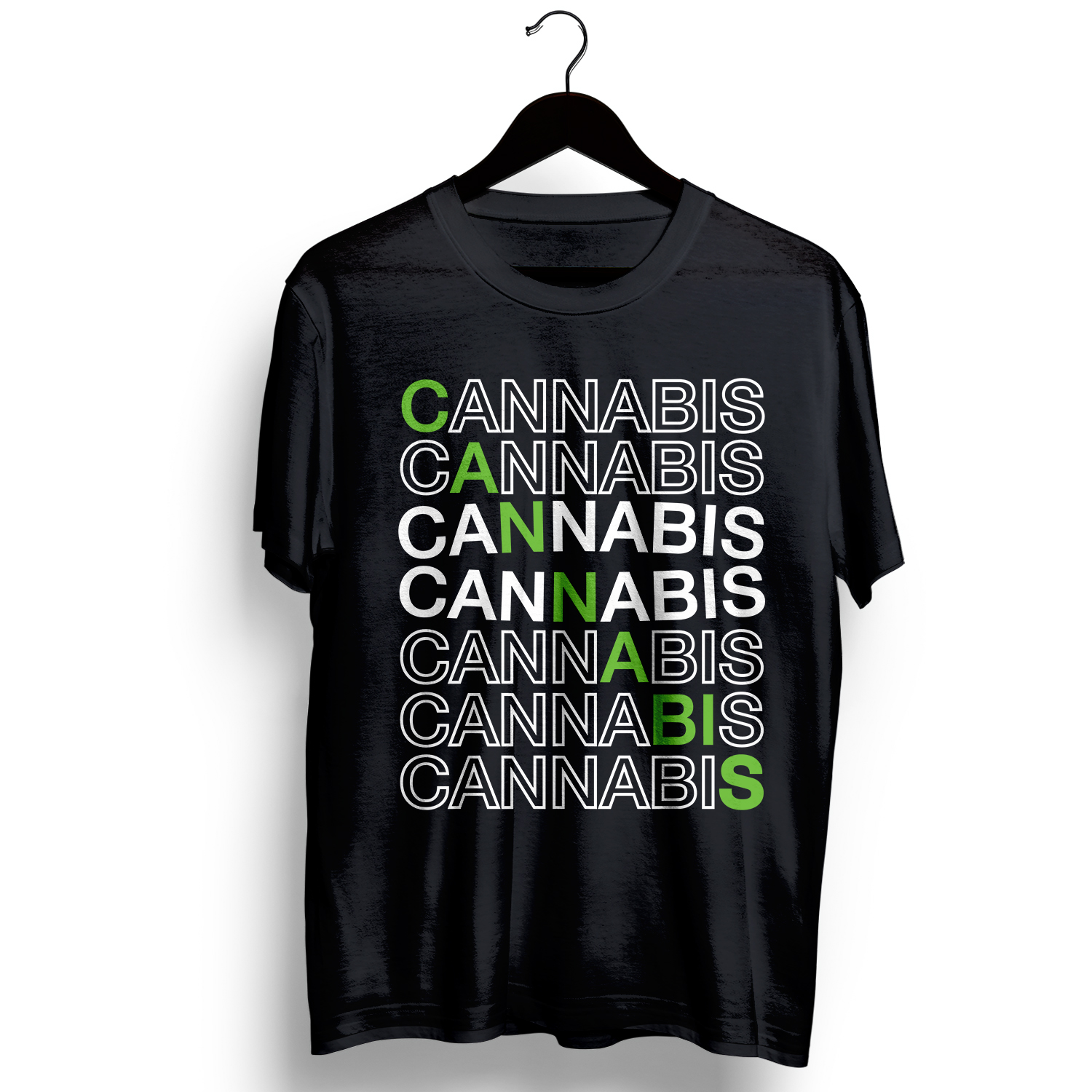 เสื้อยืดลายกัญชา cannabis tshirt cotton100 gildan