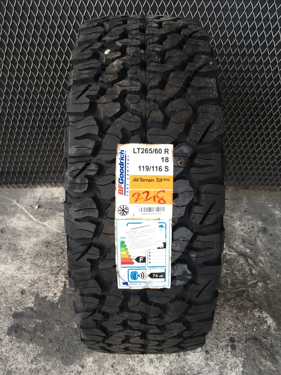 ยางใหม่ BF KO2 265-60-18 ราคาถูก