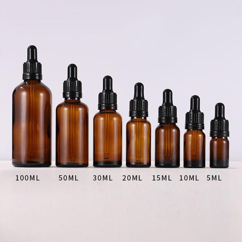 ขวดหยดสาร Dropper สีชา (10ขวด)
